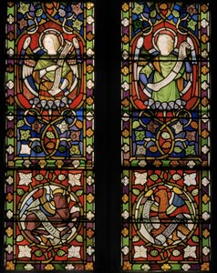 Christus Omringd door Engelen (detail) door Augustus Welby Northmore Pugin