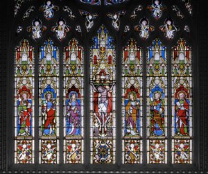 Kruisiging met Heiligen door Augustus Welby Northmore Pugin