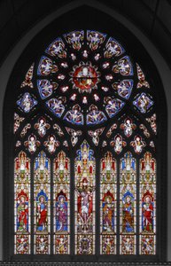 Kruisiging met Heiligen door Augustus Welby Northmore Pugin