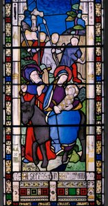 Vlucht naar Egypte (detail) door Augustus Welby Northmore Pugin