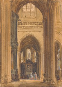 Interieur van een gotische kerk