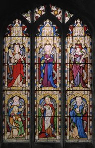 Ruth, De Maagd Maria, Sarah, Hannah, Dorcas en Anna door Augustus Welby Northmore Pugin