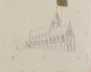 Schets van een Gotische Kerk