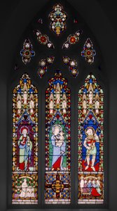 St. Johannes de Evangelist, Maagd en Kind, en St. Joris door Augustus Welby Northmore Pugin