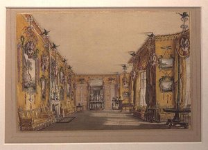 De Gele (Noord) Tekenzaal door Augustus Welby Pugin