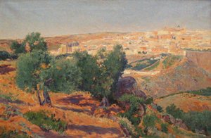 Uitzicht op Toledo vanaf La Vega Baja