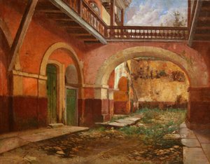 Binnenplaats van het "Casa dos Contos" in Ouro Preto