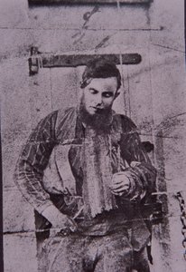 Kelly Gang-lid Joe Byrne opgehangen na de dood, 29 juni 1880 door Australian Photographer