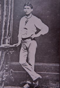 Kelly Gang-lid Steve Hart die stierf in de vlammen van Glenrowan Hotel, 28 juni 1880 door Australian Photographer