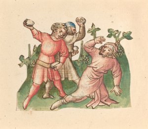 De Steniging van Naboth door Austrian 15th Century