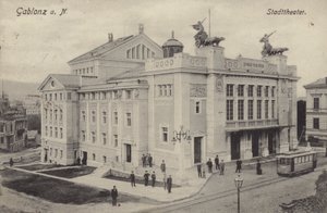 Theater, Gablonz an der Neisse, Oostenrijk door Austrian Photographer