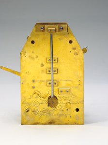 Een maandlopende bodenstanduhr met tijdsvergelijking en volledige kalender, 1806