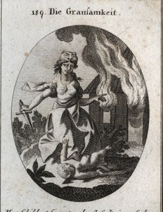 Allegorie van wreedheid door Austrian School