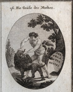 Allegorie van de grootheid van moed (detail) door Austrian School