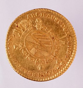 Oostenrijkse gouden dubbeloon van keizer Jozef II (1740-1790) 1783 Napels, archeologisch museum
