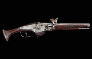 Carinthische (Ferlach) pistool met radslotmechanisme, ca. 1650