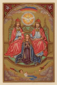 Kroning van de Heilige Maagd Maria door Austrian School