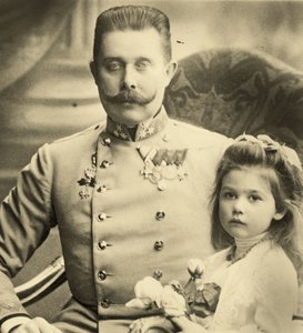Franz Ferdinand met prinses Sophie door Austrian School