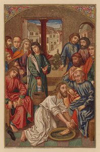 Jesus wast de voeten van de discipelen door Austrian School