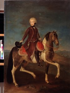 Ruiterportret van keizerin Maria Theresia van Habsburg door Austrian School