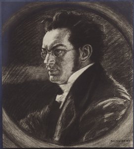Portret van Franz Schubert door Austrian School