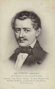 Portret van Johann Strauss II door Austrian School