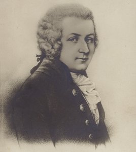 Portret van Wolfgang Amadeus Mozart door Austrian School