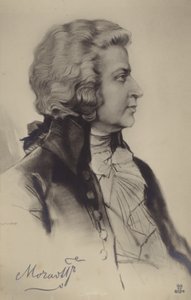 Portret van Wolfgang Amadeus Mozart door Austrian School