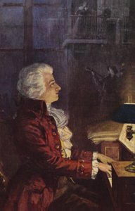Portret van Wolfgang Amadeus Mozart door Austrian School