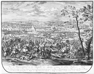 De slag bij Zenta, 1697 door Austrian School