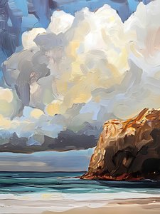 Wolken boven de Gouden Kliffen door Avanesova Elena