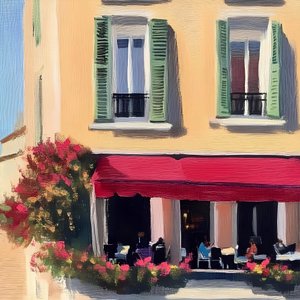 European Cafe Blossoms