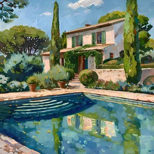 Zonnige mediterrane villa door Avanesova Elena