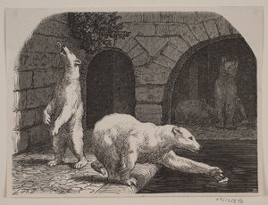 Beren in Jardin des Plantes door Axel Theodor Kittendorff