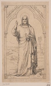 Christus zegenend door Axel Theodor Kittendorff