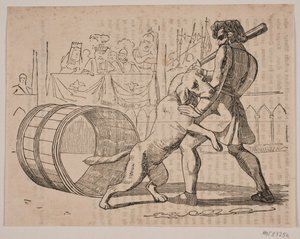Macaires strijd met de hond door Axel Theodor Kittendorff