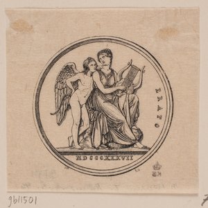 Medaille met Afbeelding van Erato