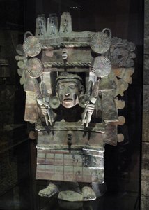 Wierookbrander in de vorm van de landbouwgodin Chicomecoatl, Tlahuac, Laat Postklassieke periode, c.1500