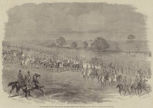 De Vrijwilligersparade, Hare Majesteit en Staf die Langs de Linies Passeren door B. Clayton