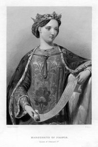 Marguerite van Frankrijk, koningin van koning Edward I van Engeland door B. Eyles
