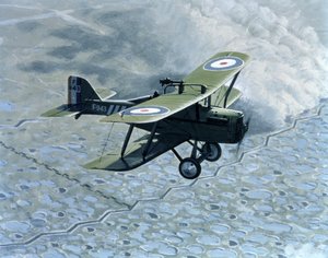 Royal Aircraft Factory SE5, eenzitter met Vickers en Lewis geweer, aangedreven door Hispano-Suiza door B. Withams