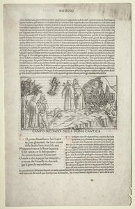 Dante en Vergilius met de Visie van Beatrice, ca. 1481-1485 door Baccio Baldini