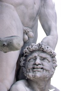 Detail van het Standbeeld van Hercules en Cacus