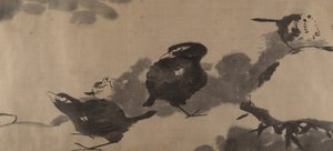 Vogels in een lotusvijver door Bada Shanren