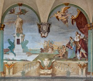 Dominantie van Toscane over de zee door Baldassare (1611-89) Franceschini