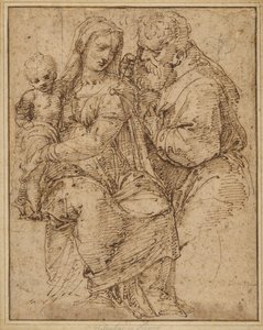 De Heilige Familie door Baldassare Peruzzi