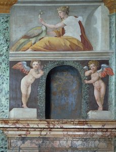 De Sala delle Prospettive detail van trompe-l