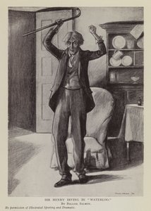 Engelse acteur Henry Irving in Arthur Conan Doyle