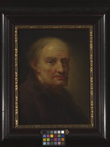 Hoofd van een oude man door Balthasar Denner