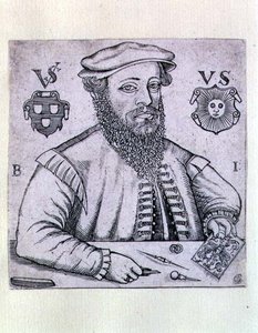 Portret van Virgilius Solis (1514-62) Duitse prentmaker